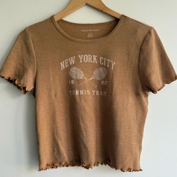 American Eagle Outfitters Graphic Baby Tee Size Large - Picture 2 of 11